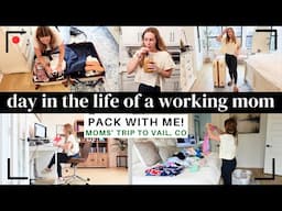 PACK WITH ME for my moms' trip to VAIL, CO! | Working Mom Day in the Life | Amanda Fadul