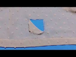 How to Master This Magic Stitch to Fix a Hole in Chiffon Clothes Yourself / Innovative Solution