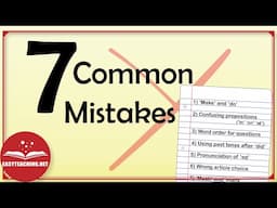 Stop Making These English Mistakes! 7 Quick Fixes | EasyTeaching