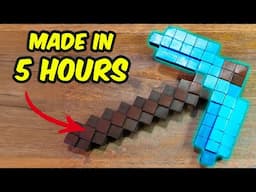 Crafting a minecraft pickaxe IRL - cosplay tutorial