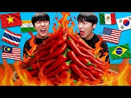ASMR MUKBANG: 세계 요리 먹방 매운요리 특집! DIY Spicy food Eating Sound