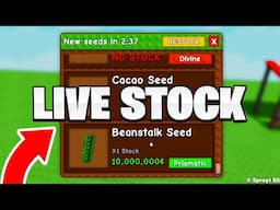 🔴LIVE | GROW A GARDEN NEW STOCK LIVE, EGGS & WEATHER 24/7!