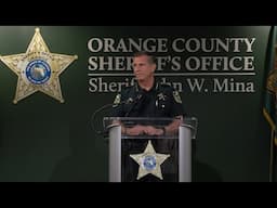 Sheriff Mina briefs media on a deputy involved shooting