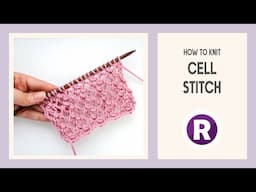 How to Knit: Cell Stitch | Easy Lace Knitting Pattern | All-Over Eyelets