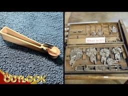 What's This MYSTERIOUS Plastic Tool With A Movable Disk And These Old Mystery Tools In A Wooden Box?