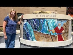 Ep. 245 INSTALLING THE MOSES PARTING THE SEA MOSAIC!