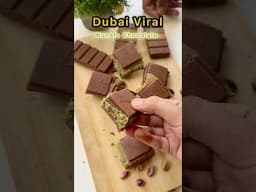 Dubai Viral Kunafa Chocolate Recipe 🥰🤤 #kunafachocolate  #chocolate #yescanicook
