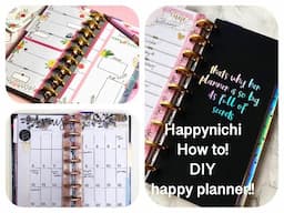 HAPPYNICHI PLANNER!  DIY WITH A HAPPY PLANNER HAPPY NOTES!