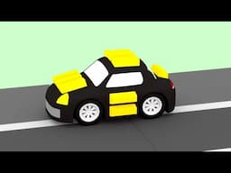 GOLD RACER! - Who will catch him? - Cartoon Cars - Cartoons for Kids!