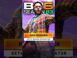How to Unlock Seth Rogen Operator in Black Ops 6!
