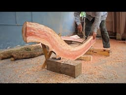 Turn Deformed Logs And Excess Wood Into Unique Furniture // Make Cheap And Unique Wooden Furniture