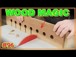 JUST A PIECE OF WOOD? WAIT UNTIL YOU SEE THE RESULT! (VIDEO #96) #woodworking #woodwork #joinery