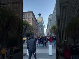 Checking Out the Skeleton Woman Art Installation in San Francisco. #SanFrancisco #ArtInstallation