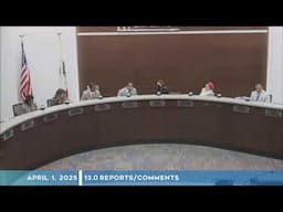 Board of Education Meeting --- April 1, 2025