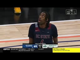 South Carolina State player forgets the score and fouls Norfolk State to lose the game