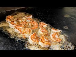 The Secret to JUICY Hibachi Shrimp on the Griddle