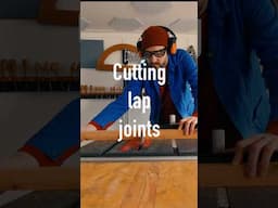 Cutting lap joints on the table saw #woodworking #woodscraft #craft #table saw