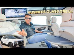 CRETA KO BANAYA BUSINESS CLASS🔥🤩Seat Tray Installed with MAYBACH Style Seatcovers📞7977493577