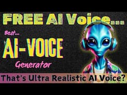 FREE AI Voice Generator That's Ultra Realistic?