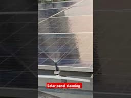 Solar panel cleaning system