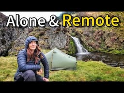 Going Solo - Wild Swimming and Camping at a VERY Remote Waterfall