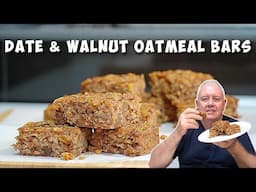 DATE & Walnut OATMEAL Bars   - Hold the cake!! - No flour, no sugar!