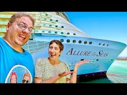 Boarding the Newly Renovated Allure of the Seas! Barcelona Sail Away on Royal Caribbean Cruise Ship!