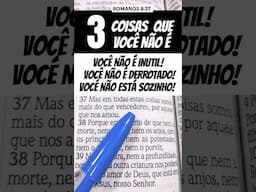 3 COISAS QUE VOCÊ NÃO É