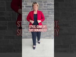 Made in Canada & Seriously Chic! 👗 #modelover50 #canadianfashion #slowfashion