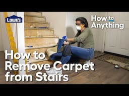 How to Remove Carpet from Stairs | How To Anything