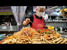 역대급 쌓아올린 산더미 매운오뎅? 맛집으로 소문난! 대구 서문시장 길거리 음식 Best 7 - Amazing Korean market street food