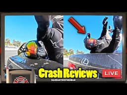 🔴 LIVE REVIEW: BIKER FLEW ONTO A CAR ROOF - Crazy Motorcycle Moments