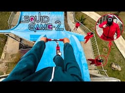PARKOUR PLAYER ESCAPING From CRAZY SQUID GAME! 1.2 (Epic PARKOUR POV)