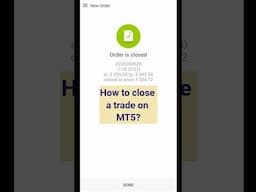 MT4/MT5: How to Close a Trade on Your Phone 📱💰#forex #trading #currencytrading #mt5 #mt4 #shorts