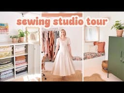 My DREAM Sewing Space! | FULL SEWING STUDIO TOUR ✂️