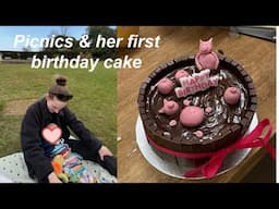Family day out & baking her first birthday cake!!!