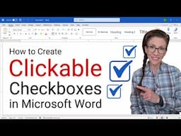 How to Create Clickable Checkboxes in Microsoft Word ✅