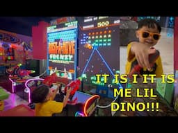 Lil Dino and Flipmo at The Arcade! THANK YOU FOR THE SPONSORS!!