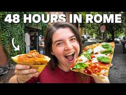 48 hours of Italian street food in ROME - The best pizza, carbonara, gelato & more!