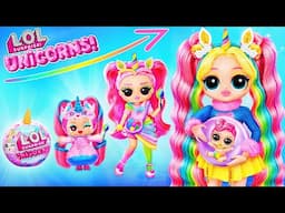 ¡Unicornio Arcoíris Creciendo! Manualidades para Muñecas LOL Surprise Unicornio