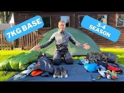 My Lightweight Backpacking Gear Load Out - 7kg / 15lb Base Weight for 3 Days