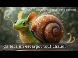Une souris verte qui courait dans l'herbe - French nursery rhymes #learnfrench