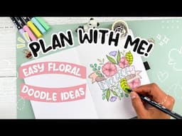 March Bullet Journal Setup: Floral Doodles & Spring Vibes