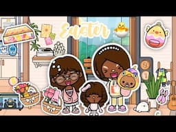 Celebrating EASTER with family. Egg Decoration Competition in Toca Boca World.