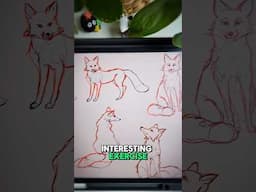 Learning how to Draw Animals from Imagination 🦊 (Day 4) #digitalart