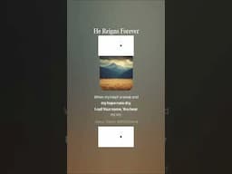 He Reigns Forever – A Powerful New ENGLISH Worship song