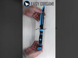 EASY ORIGAMI ALL WEAPONS  #easyorigami #katana #diy #sword