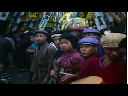 Japan Late 1920s in color [60fps,Remastered] w/sound design added