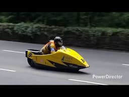 Lap 1 Sidecars Qualifying 5 Isle of Man TT Races Quarterbridge to Braddan Bridge 1st June 2025