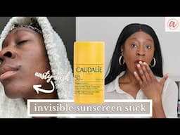 caudalie invisible high protection sunscreen stick spf50 | sunscreen for dark skin | byalicexo